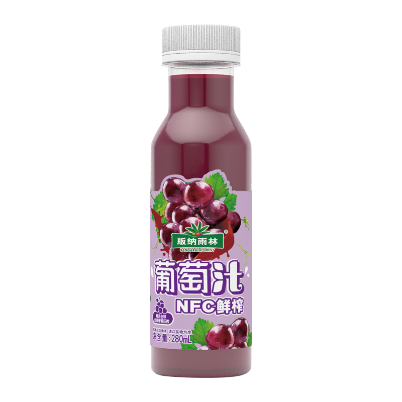 版纳雨林NFC鲜榨葡萄汁280mL